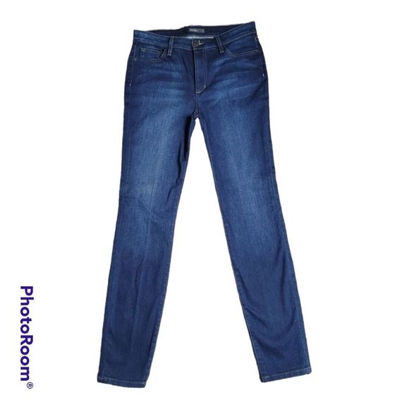 Joe's Jean's High Rise Skinny Jean Size 30x31 Dark Blue With Stretch - Picture 1 of 4